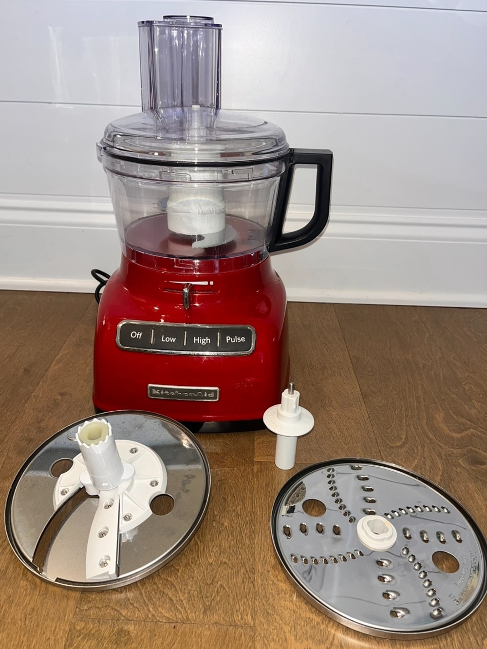 KitchenAid Food Processor Model KFP0722ER Empire Red 7 Cups Great Condition